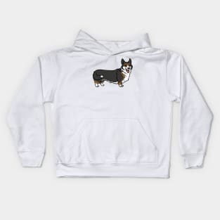 Pembroke Welsh Corgi Black and Tan Kids Hoodie